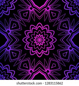 Abstract Vector seamless pattern with abstract geometric style. Repeating sample figure and line. For fashion interiors design, wallpaper, textile industry.