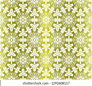 Abstract Vector Seamless Pattern With Abstract Geometric Style. Repeating Sample Figure And Line. For Fashion Interiors Design, Wallpaper, Textile Industry. Gradient color.