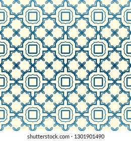 Abstract Vector Seamless Pattern With Abstract Geometric Style. Repeating Sample Figure And Line. For Fashion Interiors Design, Wallpaper, Textile Industry. Pastel color.