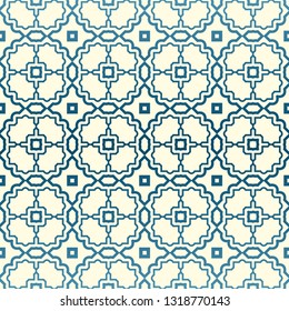 Abstract Vector Seamless Pattern With Abstract Geometric Style. Repeating Sample Figure And Line. For Fashion Interiors Design, Wallpaper, Textile Industry. Pastel color.