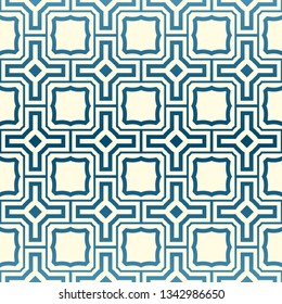 Abstract Vector Seamless Pattern With Abstract Geometric Style. Repeating Sample Figure And Line. For Fashion Interiors Design, Wallpaper, Textile Industry. Pastel color.