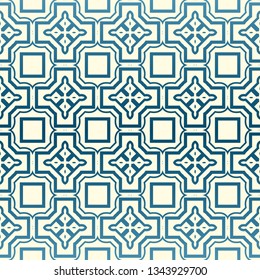 Abstract Vector Seamless Pattern With Abstract Geometric Style. Repeating Sample Figure And Line. For Fashion Interiors Design, Wallpaper, Textile Industry. Pastel color.
