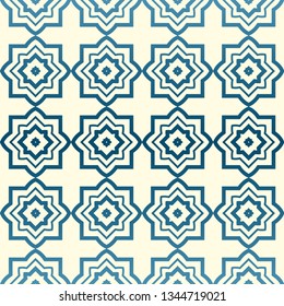 Abstract Vector Seamless Pattern With Abstract Geometric Style. Repeating Sample Figure And Line. For Fashion Interiors Design, Wallpaper, Textile Industry. Pastel color.