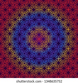 Abstract Vector Seamless Pattern With Abstract Geometric Style. Repeating Sample Figure And Line. For Fashion Interiors Design, Wallpaper, Textile Industry.