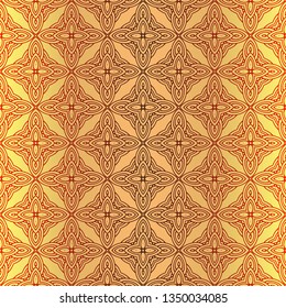 Abstract Vector Seamless Pattern With Abstract Geometric Style. Repeating Sample Figure And Line. For Fashion Interiors Design, Wallpaper, Textile Industry.