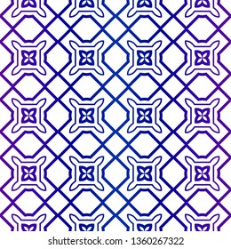Abstract Vector Seamless Pattern With Abstract geometric Style. Repeating Sample Figure And Line. For Modern Interiors Design, Wallpaper, Textile Industry. Purple gradient color.