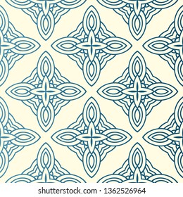 Abstract Vector Seamless Pattern With Abstract Geometric Style. Repeating Sample Figure And Line. For Fashion Interiors Design, Wallpaper, Textile Industry.