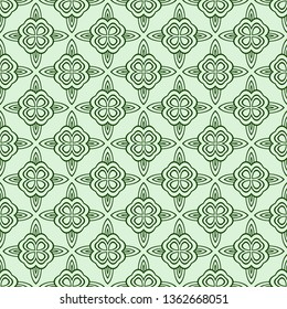 Abstract Vector Seamless Pattern With Abstract Geometric Style. Repeating Sample Figure And Line. For Fashion Interiors Design, Wallpaper, Textile Industry.