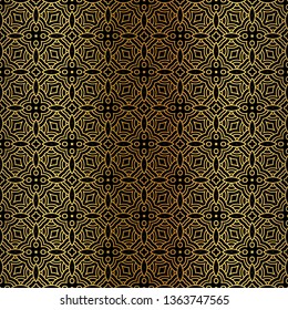 Abstract Vector Seamless Pattern With Abstract Geometric Style. Repeating Sample Figure And Line. For Fashion Interiors Design, Wallpaper, Textile Industry.