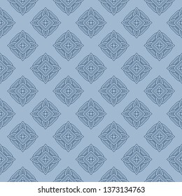 Abstract Vector Seamless Pattern With Abstract Geometric Style. Repeating Sample Figure And Line. For Fashion Interiors Design, Wallpaper, Textile Industry.