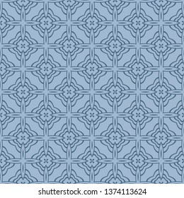 Abstract Vector Seamless Pattern With Abstract Geometric Style. Repeating Sample Figure And Line. For Fashion Interiors Design, Wallpaper, Textile Industry.