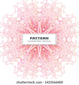 Abstract Vector seamless pattern with abstract geometric style. Repeating sample figure and line. For interiors design, wallpaper, textile industry.