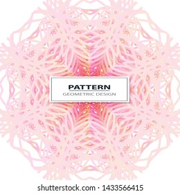 Abstract Vector seamless pattern with abstract geometric style. Repeating sample figure and line. For interiors design, wallpaper, textile industry.