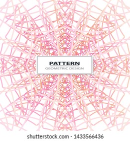 Abstract Vector seamless pattern with abstract geometric style. Repeating sample figure and line. For interiors design, wallpaper, textile industry.