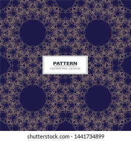 Abstract Vector seamless pattern with abstract geometric style. Repeating sample figure and line. For interiors design, wallpaper, textile industry.