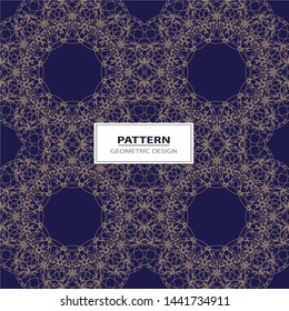 Abstract Vector seamless pattern with abstract geometric style. Repeating sample figure and line. For interiors design, wallpaper, textile industry.