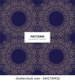 Abstract Vector seamless pattern with abstract geometric style. Repeating sample figure and line. For interiors design, wallpaper, textile industry.