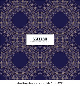 Abstract Vector seamless pattern with abstract geometric style. Repeating sample figure and line. For interiors design, wallpaper, textile industry.