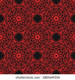 Abstract Vector Seamless Pattern With Abstract Geometric Style. For Fashion Interiors Design, Wallpaper, Textile Industry.