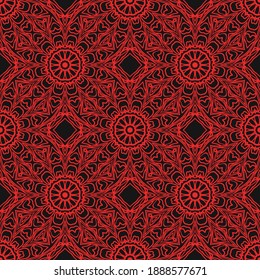 Abstract Vector Seamless Pattern With Abstract Geometric Style. For Fashion Interiors Design, Wallpaper, Textile Industry.