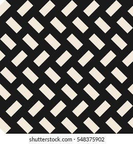 Abstract vector seamless pattern. Geometric background black and beige. Modern monochrome wallpaper.