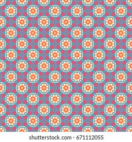 abstract vector seamless pattern of geometric shapes