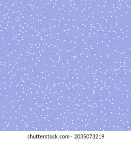 Abstract vector seamless pattern. Geometrical repeated background for holidays. Christmas or birthday dots print in blue and pink, white colors.