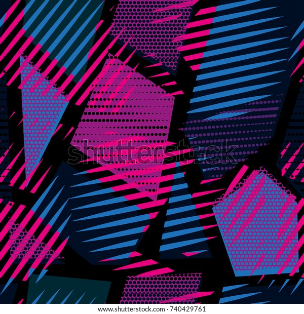 Abstract Vector Seamless Pattern Girls Boys Stock Vector (Royalty Free ...