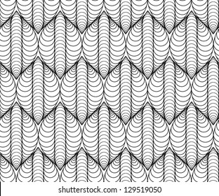 Abstract vector seamless pattern with a grain-like figure.