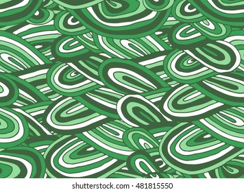 Abstract vector seamless pattern with hand drawn curves and waves, Ornaments can be used in fabric, textile design, backgrounds, wallpaper, gift paper.
