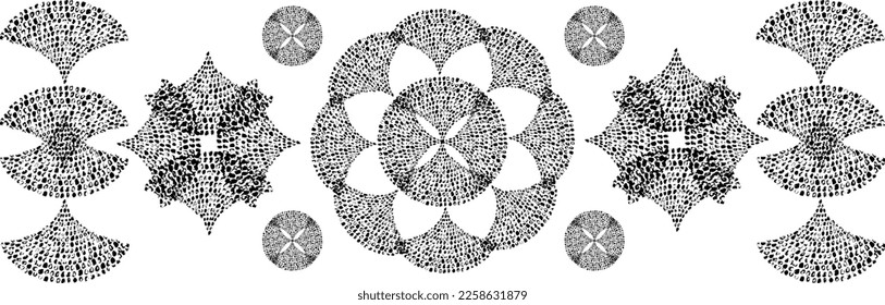 Abstract vector seamless pattern. Isolated on white background. Usable for wallpapers, surface textures, textile.