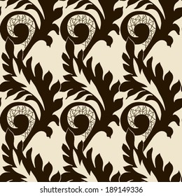 Abstract vector seamless pattern with lace 