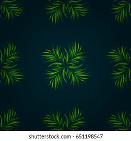 Abstract vector seamless pattern leaf design in colors. Floral seamless pattern with watercolor effect. Textile print for bed linen, jacket, package design, fabric and fashion.