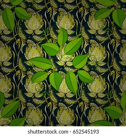 Abstract vector seamless pattern leaf design in colors. Floral seamless pattern with watercolor effect. Textile print for bed linen, jacket, package design, fabric and fashion concepts.