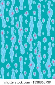 Abstract vector seamless pattern like spots on snake skin.