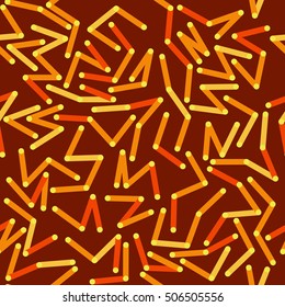 Abstract vector seamless pattern. Lines and dots.