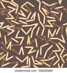 Abstract vector seamless pattern. Lines and dots.