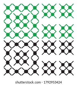 Abstract vector seamless pattern. Luxury classic design. Repeating cube tiles. Simple yet stylish structure. Textile and ceramic wares, minimal fabric fashion, isolated on white background 
