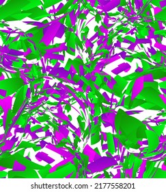 Abstract vector seamless pattern made of small colorful gradient particle explosion. Optical art geometric  background with high speed of motion. Futuristic wallpaper.