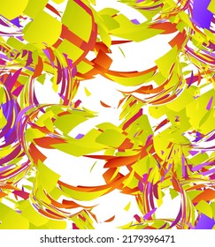 Abstract vector seamless pattern made of small colorful gradient particle explosion. Optical art geometric  background with high speed of motion. Futuristic wallpaper.