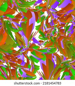 Abstract vector seamless pattern made of small colorful gradient particle explosion. Optical art geometric  background with high speed of motion. Futuristic wallpaper.