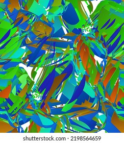 Abstract vector seamless pattern made of small colorful gradient particle explosion. Optical art geometric  background with high speed of motion. Futuristic wallpaper.