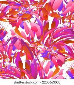 Abstract vector seamless pattern made of small colorful gradient particle explosion. Optical art geometric  background with high speed of motion. Futuristic wallpaper.