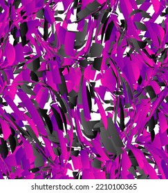 Abstract vector seamless pattern made of small colorful gradient particle explosion. Optical art geometric  background with high speed of motion. Futuristic wallpaper.