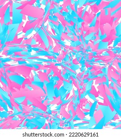Abstract vector seamless pattern made of small colorful gradient particle explosion. Optical art geometric  background with high speed of motion. Futuristic wallpaper.