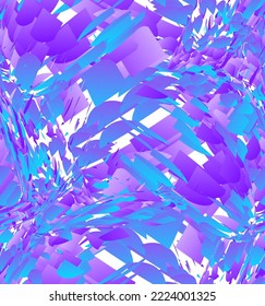 Abstract vector seamless pattern made of small colorful gradient particle explosion. Optical art geometric  background with high speed of motion. Futuristic wallpaper.