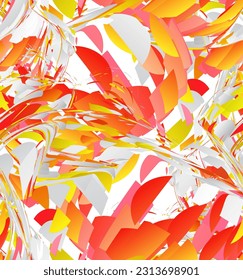 Abstract vector seamless pattern made of small colorful gradient particle explosion. Optical art geometric  background with high speed of motion. Futuristic wallpaper.