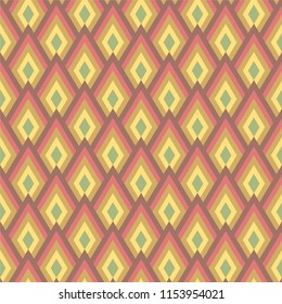 Abstract vector seamless pattern. Modern stylish texture. Repeating  rhombus geometric tiles.