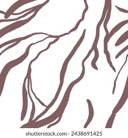 Abstract vector seamless pattern. Modern ornament of stripe shapes and lines.