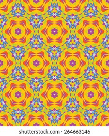 Abstract vector seamless pattern. Modern stylish texture. Illustration and Swatch.